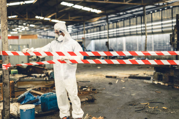 Professional Biohazard Cleanup technician working in Hopkins, MN